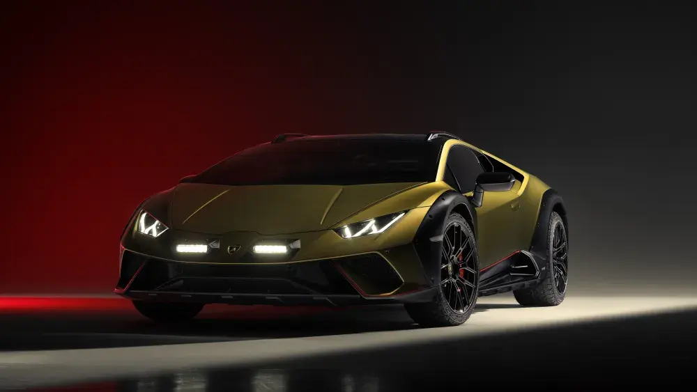 Lamborghini Huracán Sterrato schuin vooraanzicht