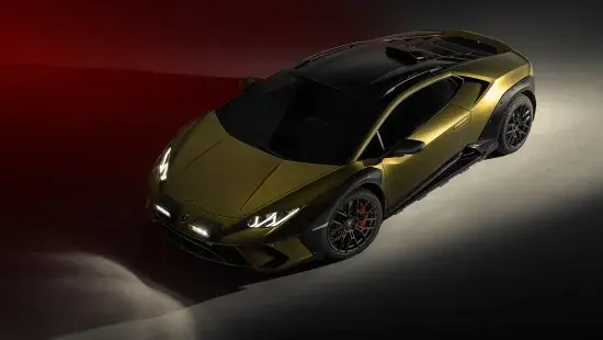 Lamborghini Huracán Sterrato bovenaanzicht zijkant